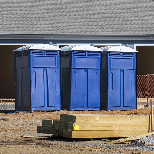 how often are the portable toilets cleaned and serviced during a rental period in Centerville